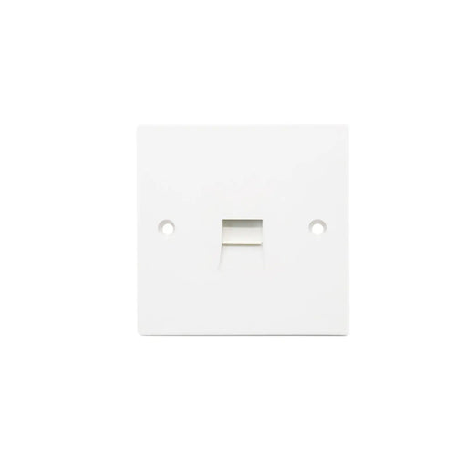 Securlec 1 Gang Telephone Socket Square Edge
