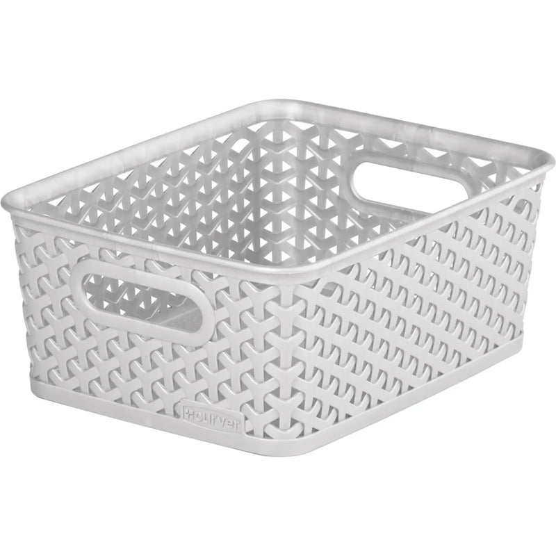Curver Nestable Rattan Basket 4L Grey