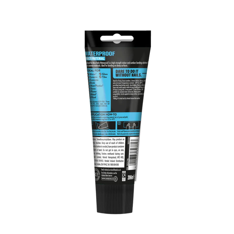 UniBond No More Nails Waterproof Tube  206ml