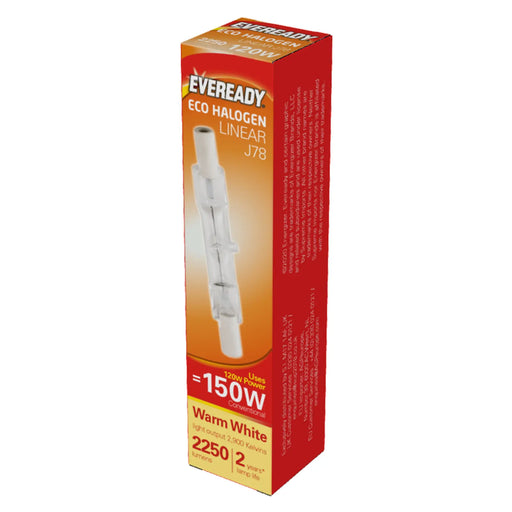 Eveready Eco Halogen Linear 220-240v 78mm Boxed 120w