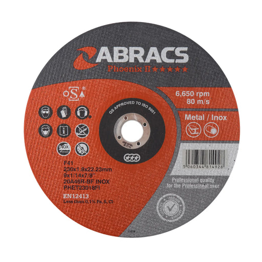 Abracs Phoenix II Extra Thin Cutting Disc 230mm x 22mm