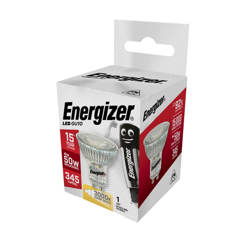 Energizer LED GU10 Warm White 36" 4w 345lm