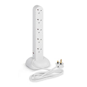 Securlec 10 Way Extension Lead 1m White