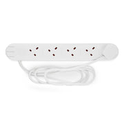 Securlec 10 Way Extension Lead 1m White