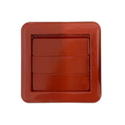 Securlec Externa Gravity Flap Terracotta 100mm 4"