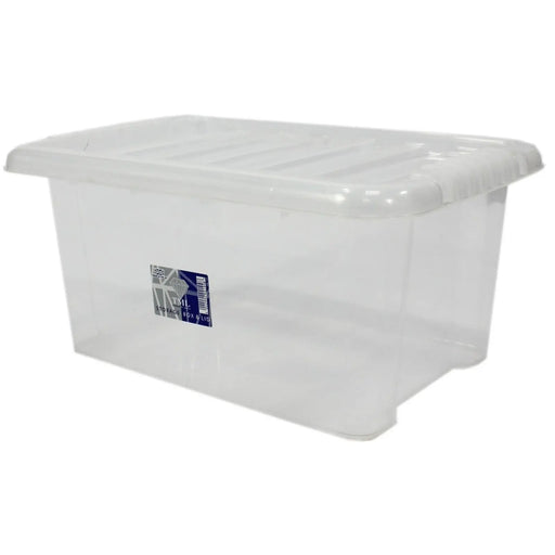 TML Storage Box & Lid 14L Clear