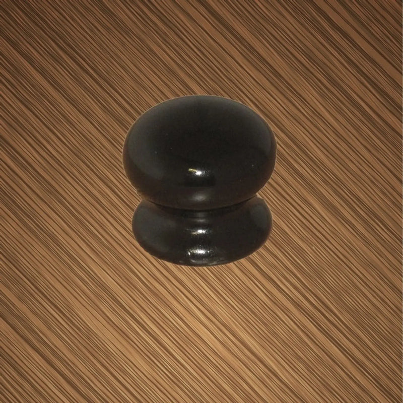 Securit Ceramic Cupboard Knob Black 35mm