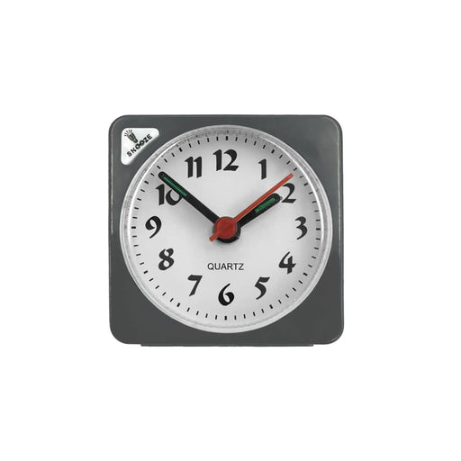 Basiks Mini Alarm Clock Grey