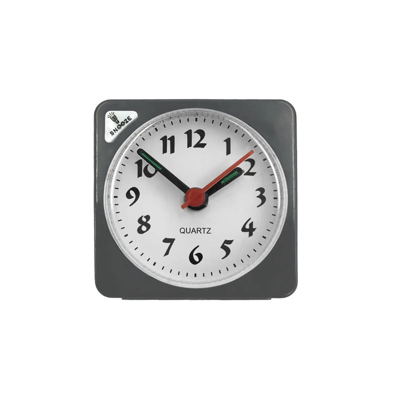 Basiks Mini Alarm Clock Grey