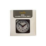 Basiks Mini Alarm Clock Grey