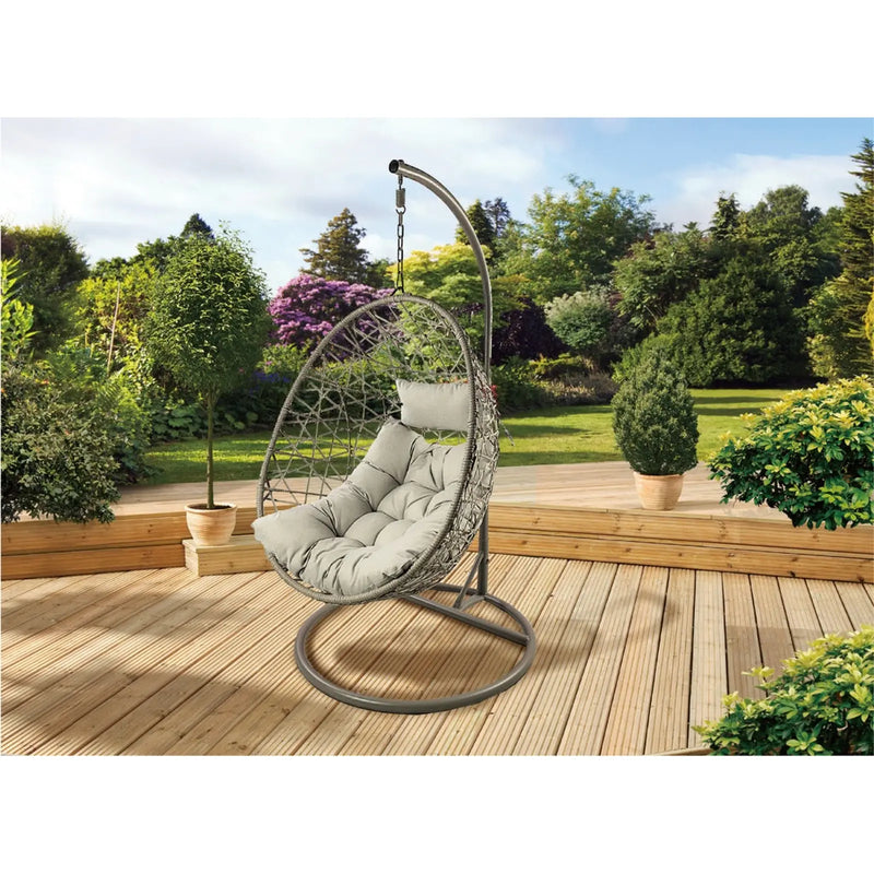 Pagoda Single Hanging Egg Chair Beige
