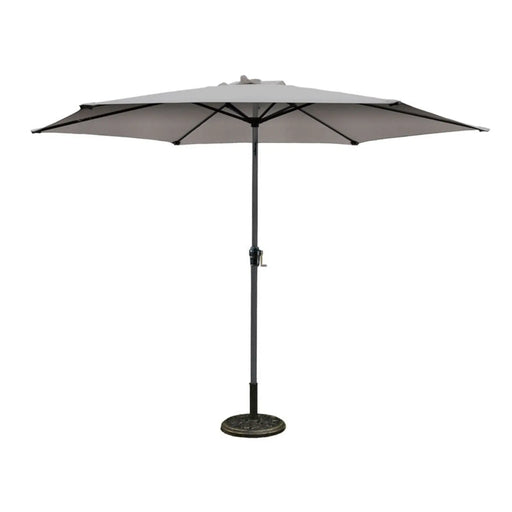 Pagoda 3m Crank & Tilt Parasol Grey