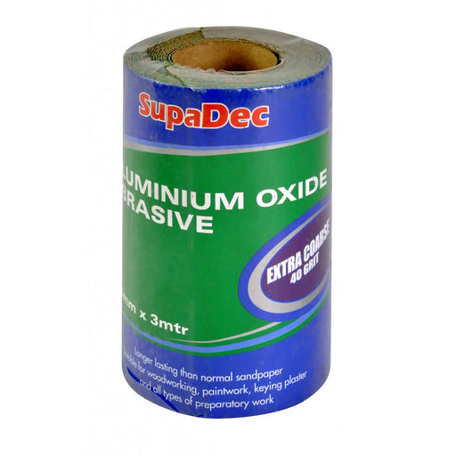 SupaDec Aluminium Oxide Roll Extra Coarse, 40 Grit, 3m