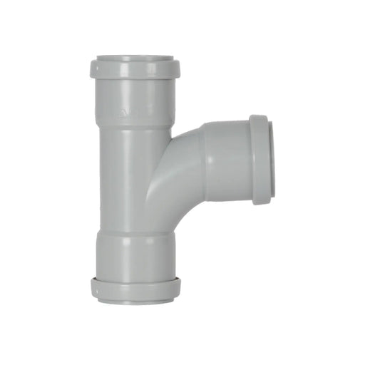 Davant Push Fit Swept Tee 91.25° Grey 32mm