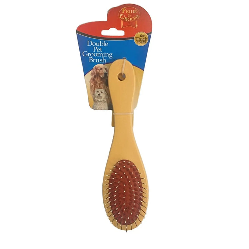 Stax Pride & Groom Double Pet Grooming Brush