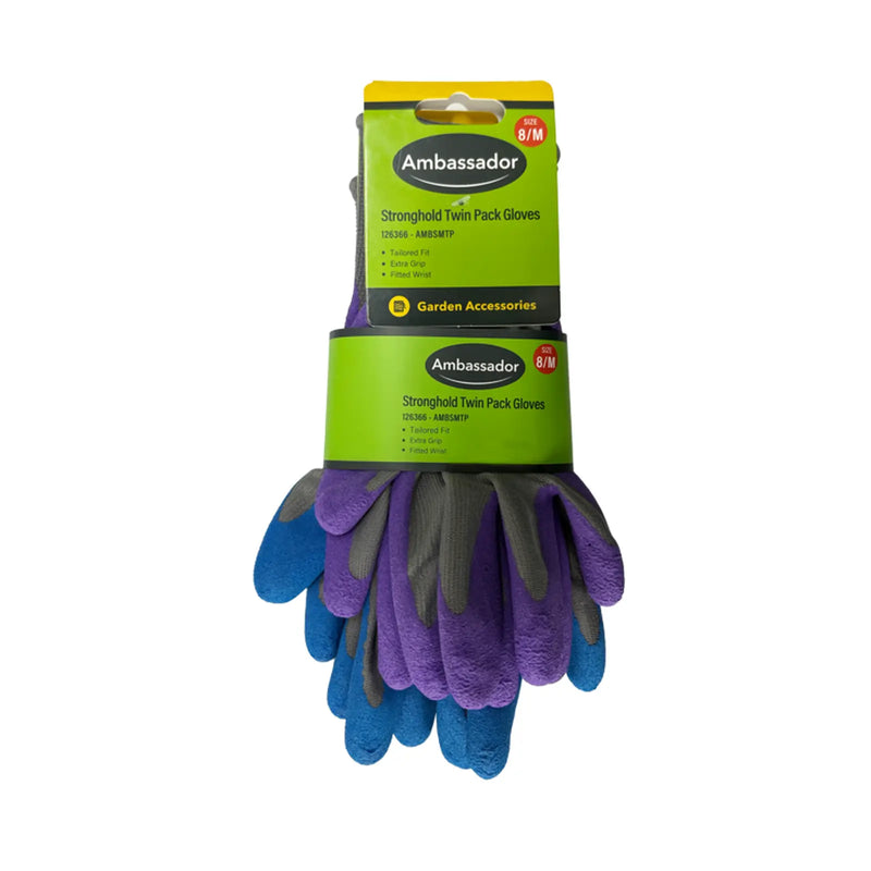 Ambassador Stronghold Twin Pack Gloves 8/M