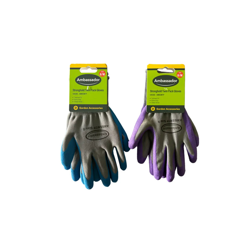 Ambassador Stronghold Twin Pack Gloves 8/M