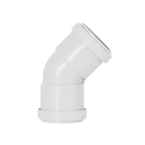 Davant Push Fit Obtuse 45° Bend 40mm White