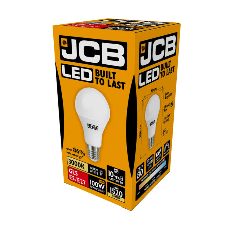 JCB LED A60 1520lm Opal 15w E27 2700k