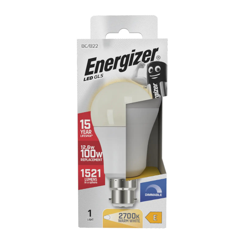 Energizer LED GLS B22 Dimmable 12.6w 1521lm