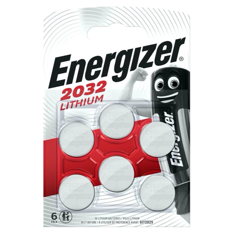Energizer Lithium CR2032 Batteries Card 6