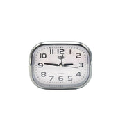Basiks Alarm Clock White/Silver Frame