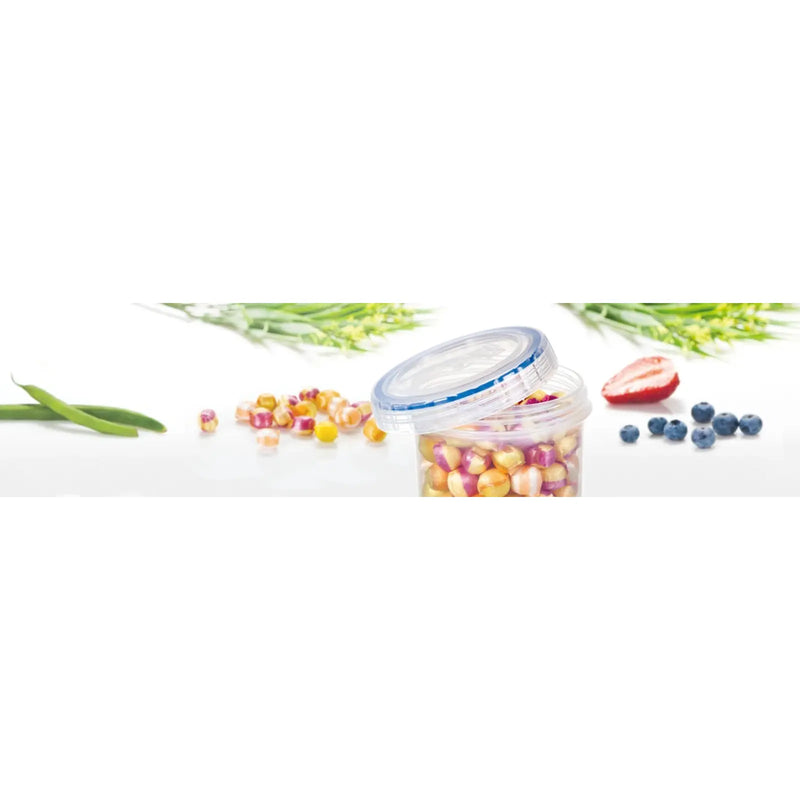 Locknlock Round Food Storage Containers with Twist Lids 150ml (77 x 58mm)