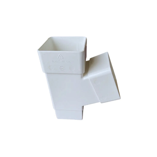 Kayflow Rainwater 112.5° Square Branch White 65mm