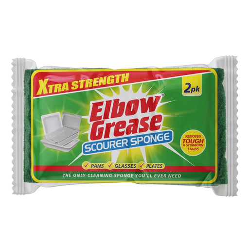 Elbow Grease Super Strong Scourer Sponge Pack 2