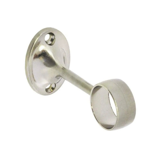 Securit Towel Rail Centre Bracket Brushed Nickel 25mm
