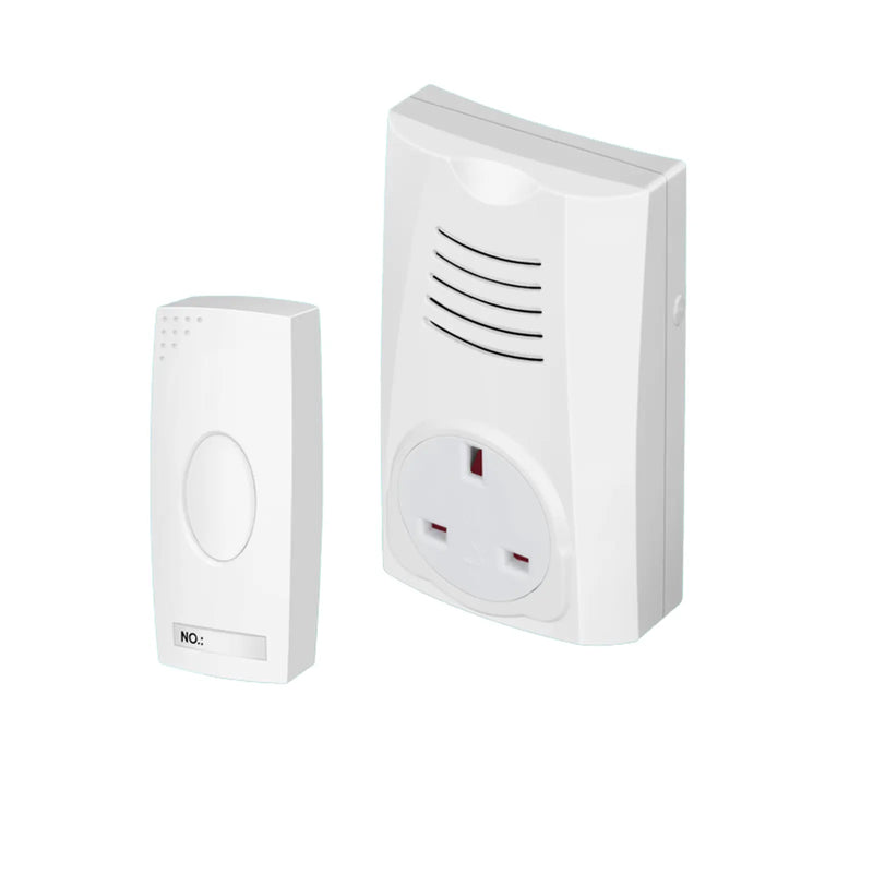 Securlec Plug Through Wireless Doorbell & Chime 100m