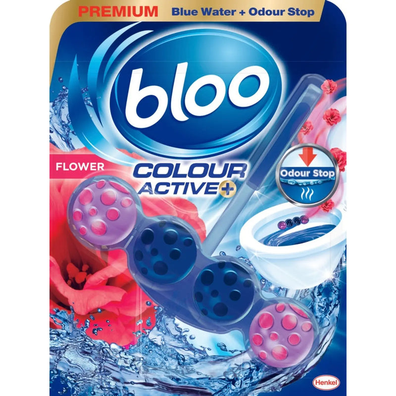 Bloo Colour Active Toilet Rim Block Flower