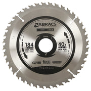 Abracs Circular Saw Blade 184mm x 30mm x 40t 240v