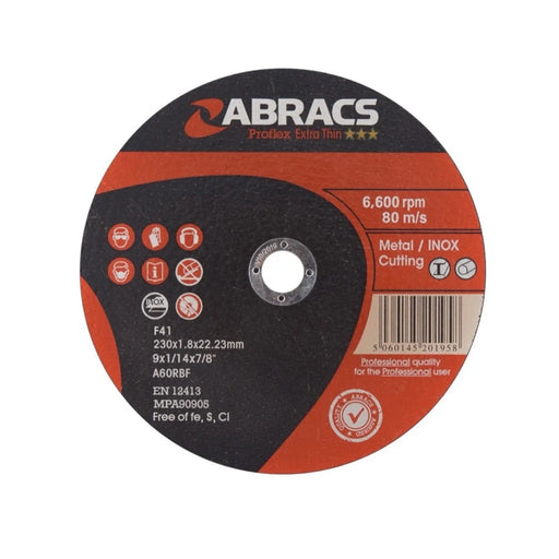 Abracs Proflex Extra Thin Cutting Disc 230mm x 1.8mm x 22.23