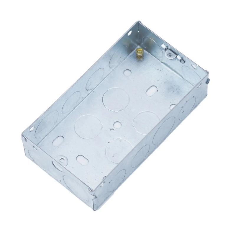 Securlec 47mm 2 Gang Metal Box to BS4664 Pre-Packed