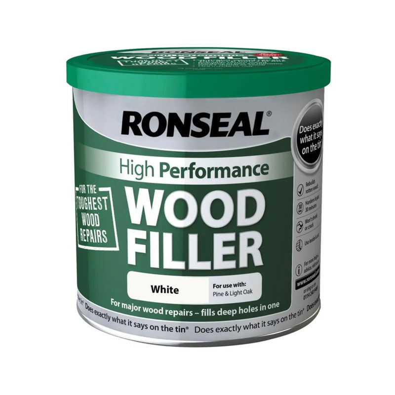 Ronseal High Performance Wood Filler 550g White