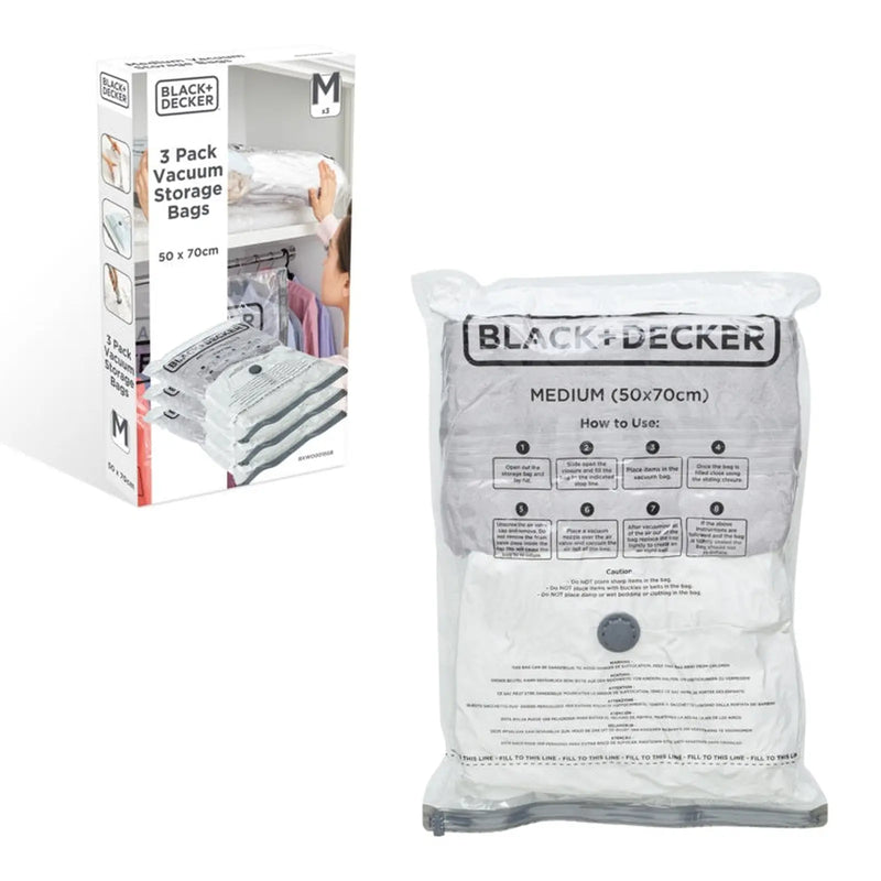 Stax Black & Decker Vacuum Storage Bags Medium 3 Pack