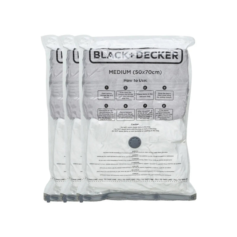 Stax Black & Decker Vacuum Storage Bags Medium 3 Pack