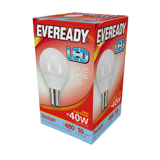 Eveready LED Golf 6w 480lm Daylight 6500k B15