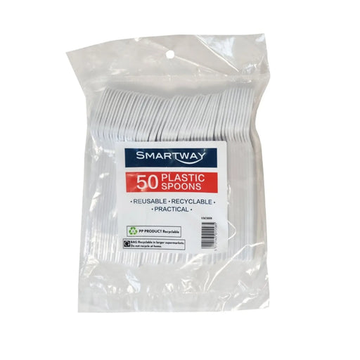 Smartway Plastic Spoons Pack 50