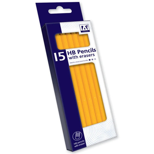 Stax I G Design HB Pencils With Erasers Box 15