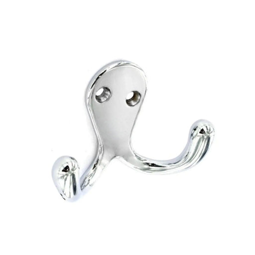 Securit Double Robe Hooks (2) CP 70mm