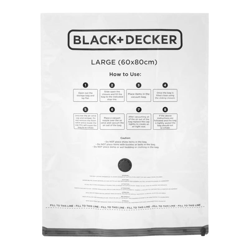 Stax Black & Decker Vacuum Storage Bags Large 3 Pack