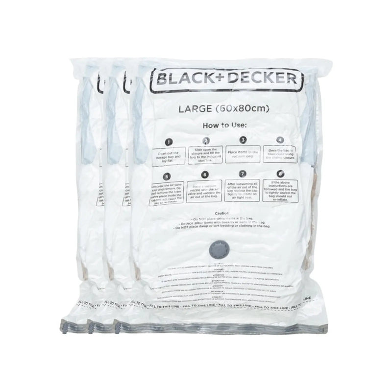Stax Black & Decker Vacuum Storage Bags Large 3 Pack