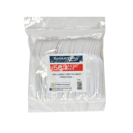 Smartway Plastic Forks Pack 50