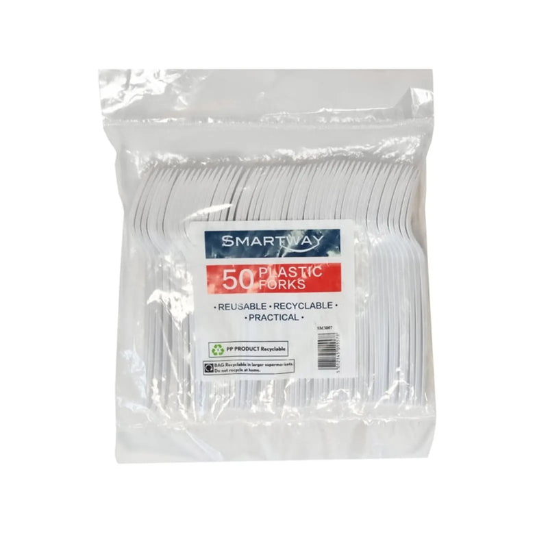 Smartway Plastic Forks Pack 50