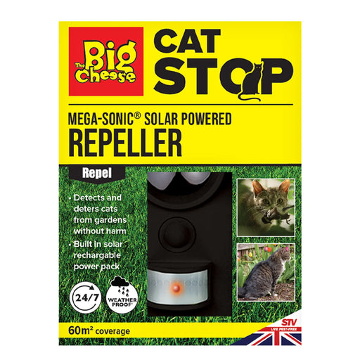 The Big Cheese Mega-Sonic Solar Cat Repeller