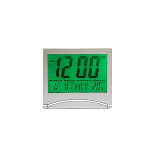 Basiks Folding LCD Travel Alarm Clock
