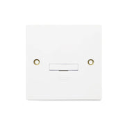 Securlec Square 1 Gang Unswitched Fused Spur Square Edge