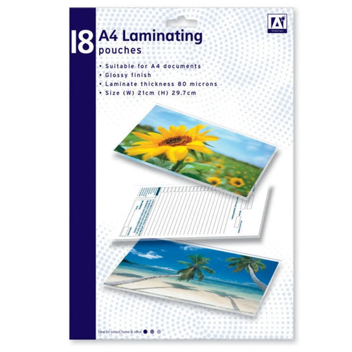 Stax I G Design A4 Laminating Pouches Pack of 18